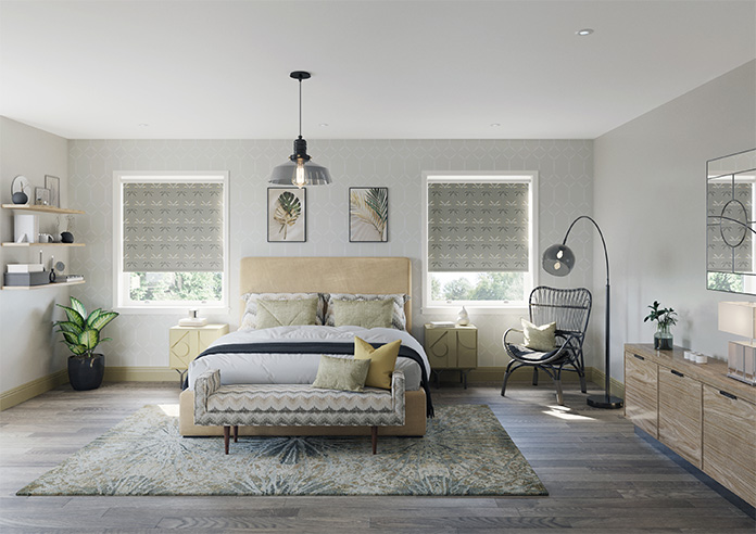 Dragonfly Print, Sanguine Grey - Twist&Fit Roller Blind - Image 8